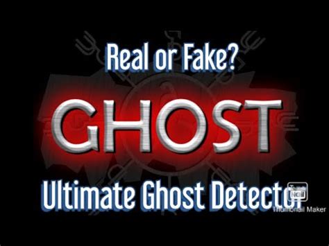 are ghost detectors fake